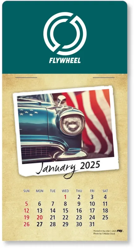 Personalized Classic Cars Peel-N-Stick Calendar Pad — view 38
