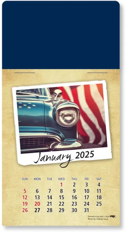 Personalized Classic Cars Peel-N-Stick Calendar Pad — view 39