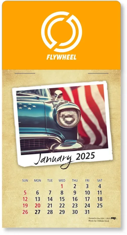 Personalized Classic Cars Peel-N-Stick Calendar Pad — view 43