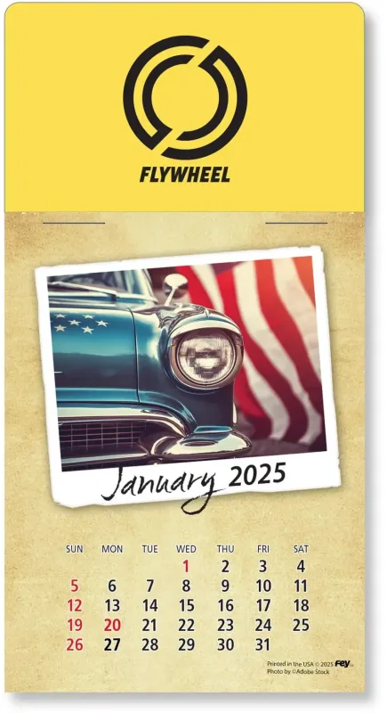 Personalized Classic Cars Peel-N-Stick Calendar Pad — view 44