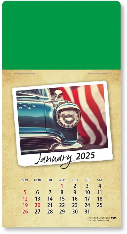 Personalized Classic Cars Peel-N-Stick Calendar Pad — view 45