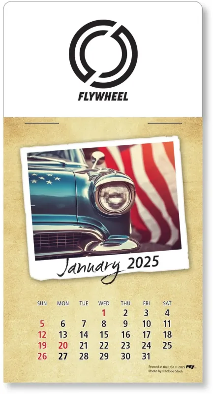 Personalized Classic Cars Peel-N-Stick Calendar Pad — view 47