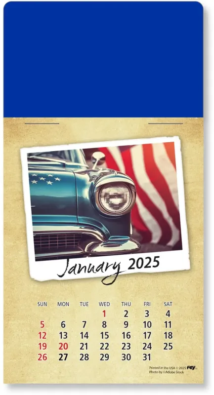 Personalized Classic Cars Peel-N-Stick Calendar Pad — view 48