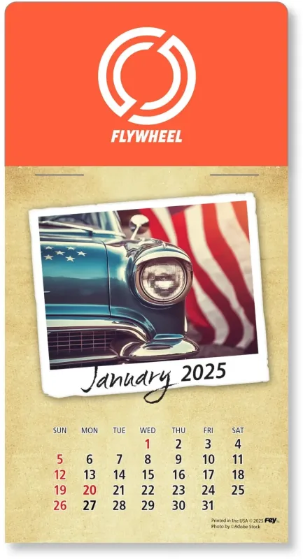 Personalized Classic Cars Peel-N-Stick Calendar Pad — view 49