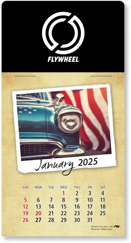 Personalized Classic Cars Peel-N-Stick Calendar Pad — view 8