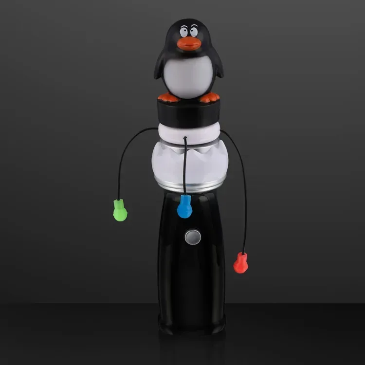 Penguin Toy Orbiting LEDs Spinning Light Wands — view 2