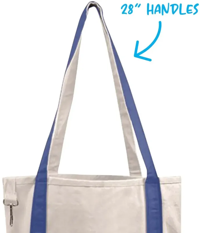 Personalized Accent Boat Tote — view 3