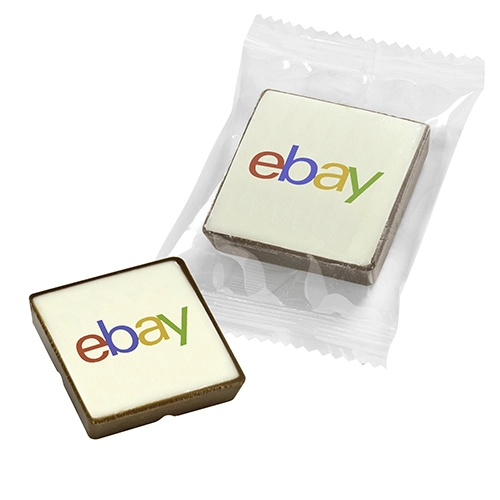 Personalized Belgian Chocolate Square Bites