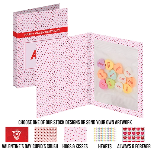 Personalized Conversation Heart Treat Card