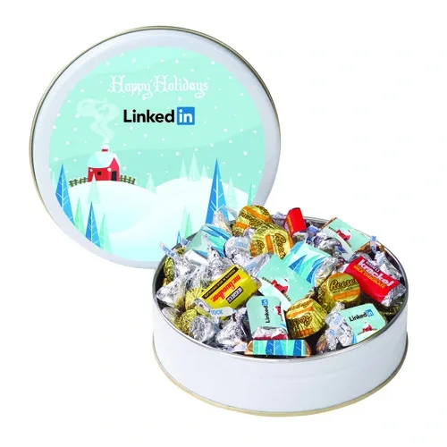 Personalized Holiday HERSHEY'S® Mix Tin — view 5