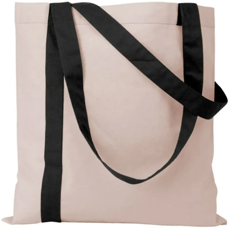 Personalized Striped Economy Tote Bag — view 2