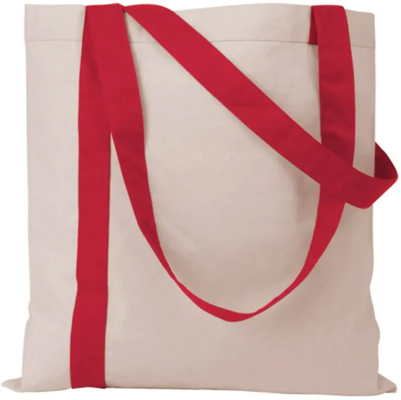 Personalized Striped Economy Tote Bag — view 3