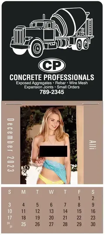 Personalized Topless Dream Girls Calendar
