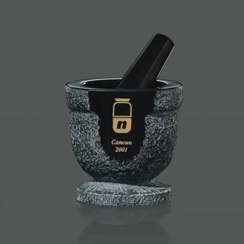 Custom Engraved Marble Pestle and Mortar Set