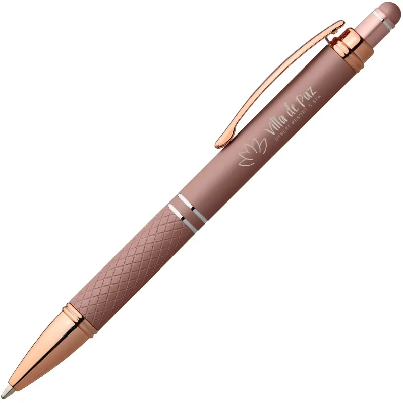 Phoenix Softy Rose Gold Metallic Pen w/ Stylus  — view 4