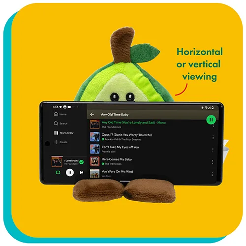 Phone Pals™ Weighted Plush Phone Holder - Avocado — view 4