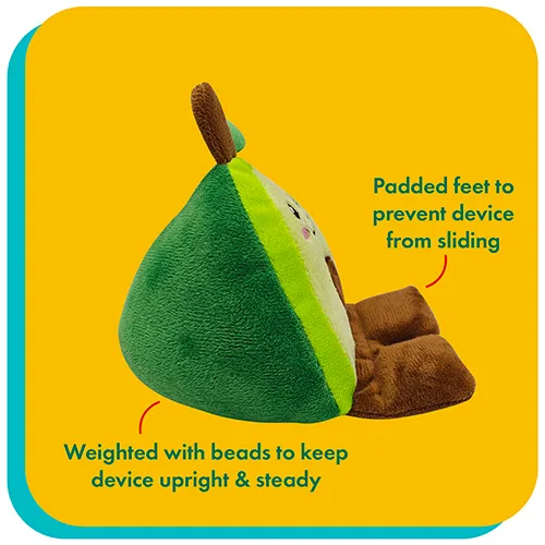 Phone Pals™ Weighted Plush Phone Holder - Avocado — view 2