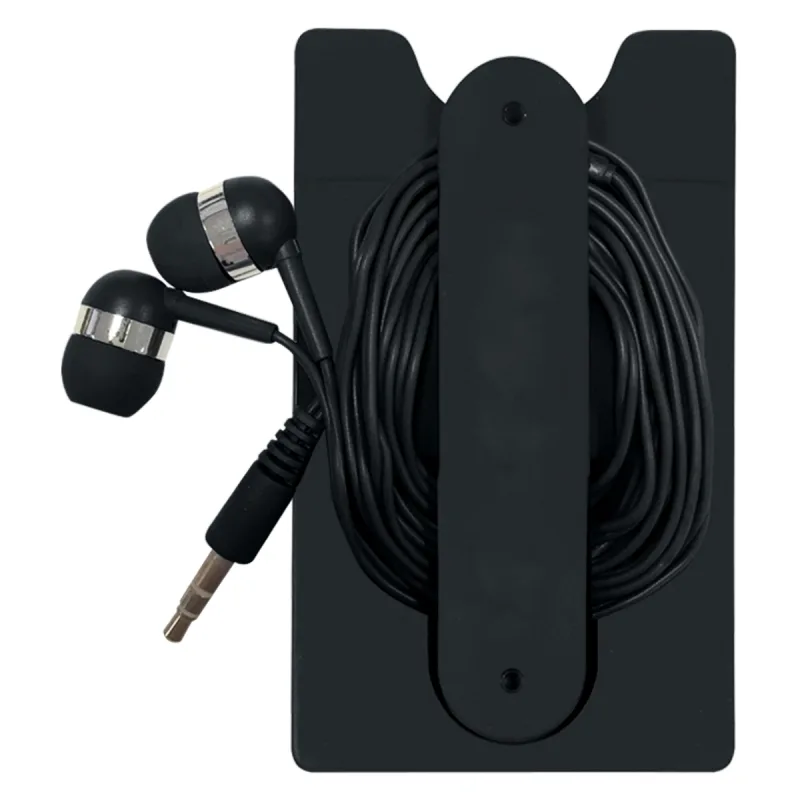 Phone Wallet With Earbuds — view 2