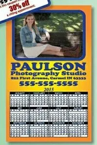 Picture Frame Calendar Magnet (3 3/4" x 6") w/ Removable Rectangle Center