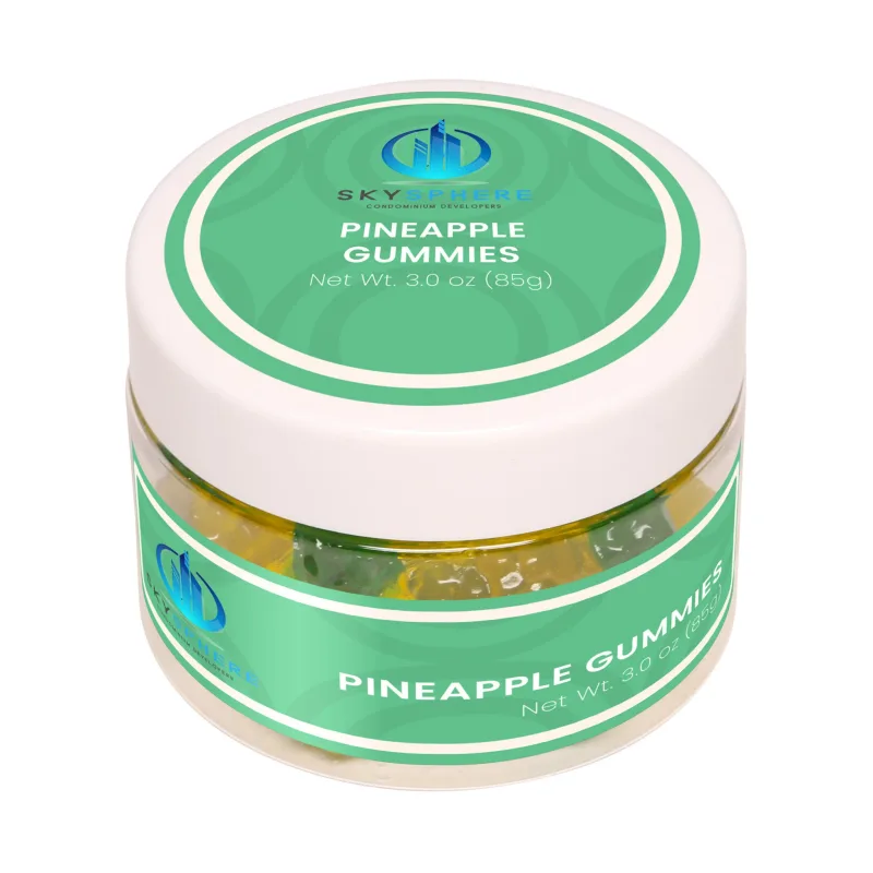 Pineapple Gummies in a Jar — view 2