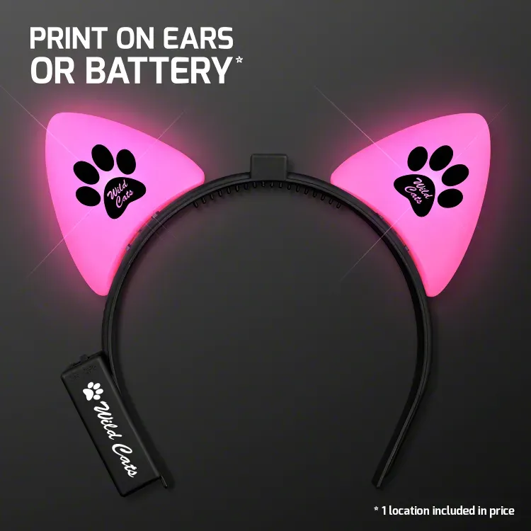 Pink Cat Ears Headband