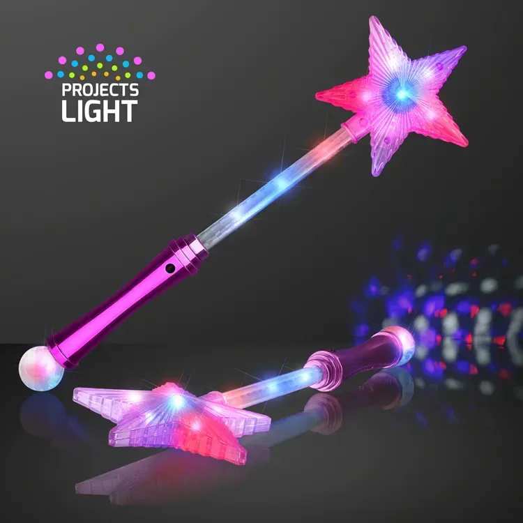 Pink LED Super Star Wands — view 2