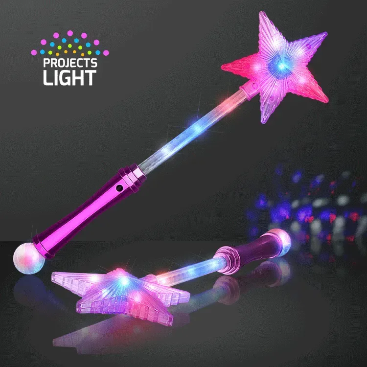 Pink LED Super Star Wands — view 4