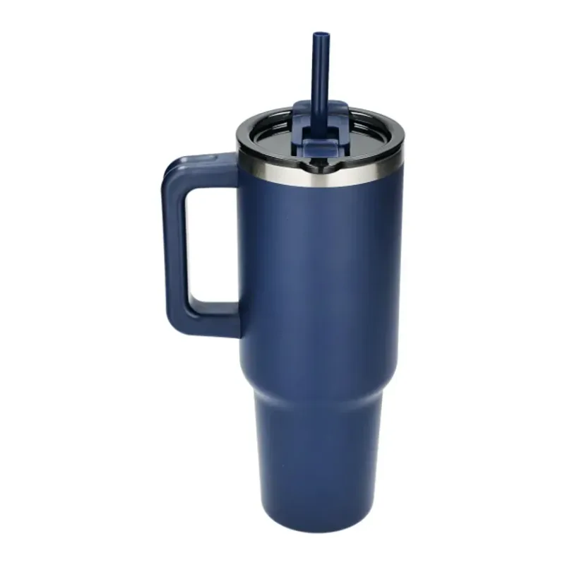Pinnacle 40 oz Vacuum Insulated Eco-Friendly Travel Tumbler With Straw — view 3
