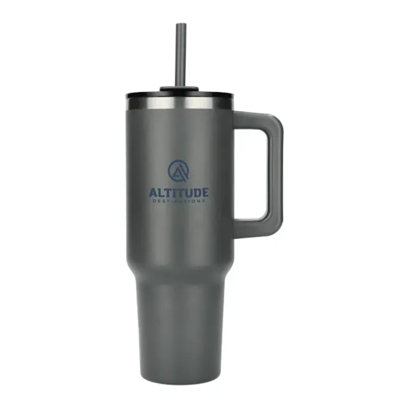 Pinnacle 40 oz Vacuum Insulated Eco-Friendly Travel Tumbler With Straw — view 22