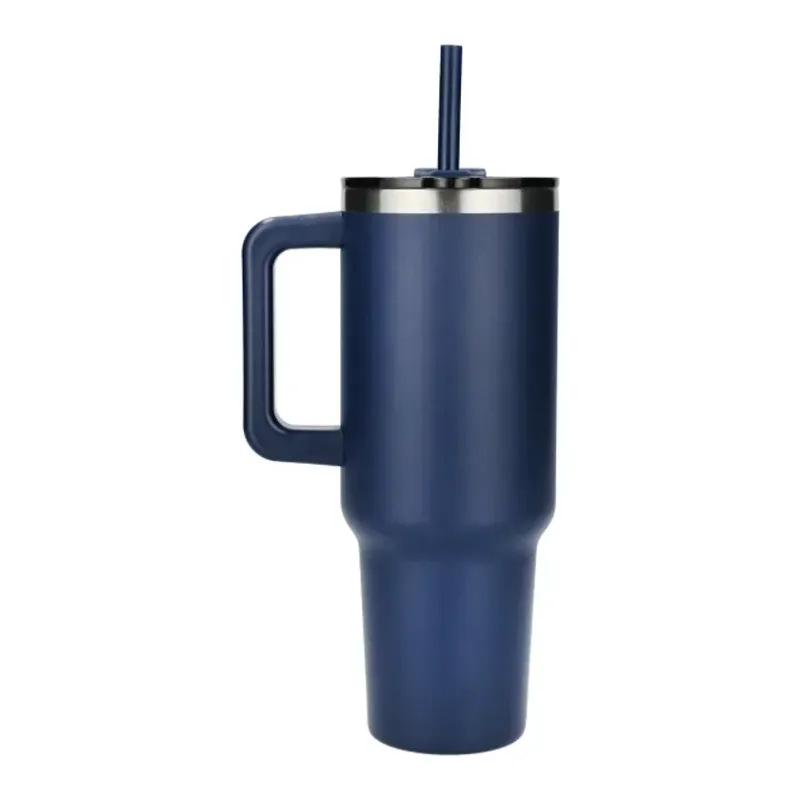 Pinnacle 40 oz Vacuum Insulated Eco-Friendly Travel Tumbler With Straw — view 4