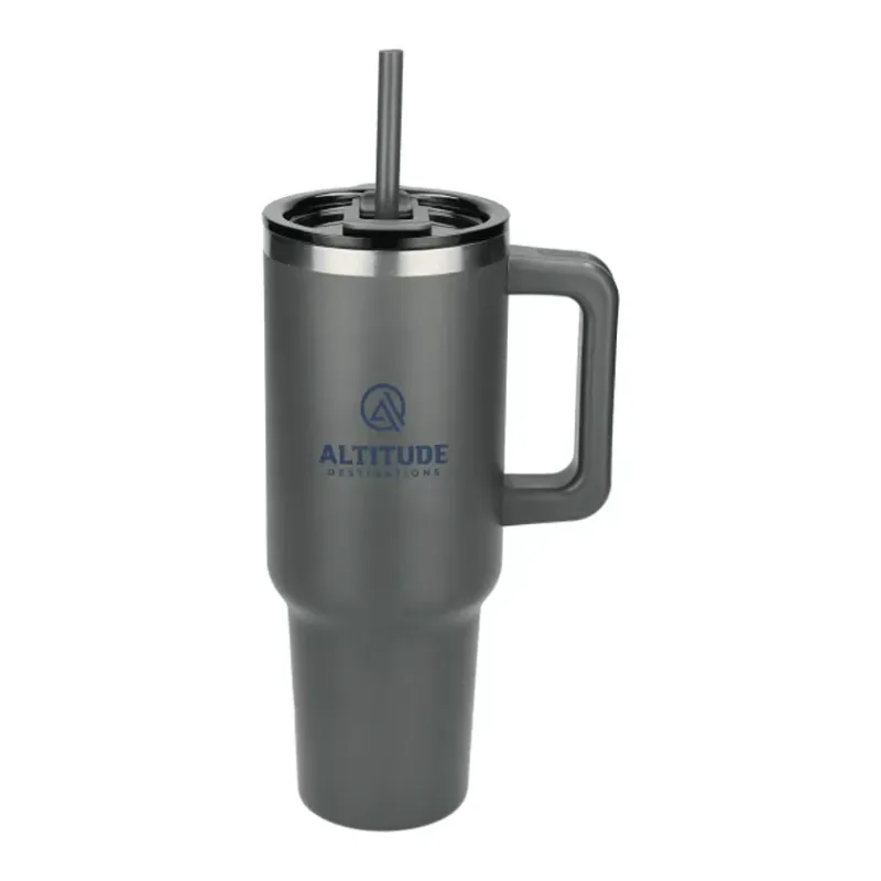 Pinnacle 40 oz Vacuum Insulated Eco-Friendly Travel Tumbler With Straw — view 31
