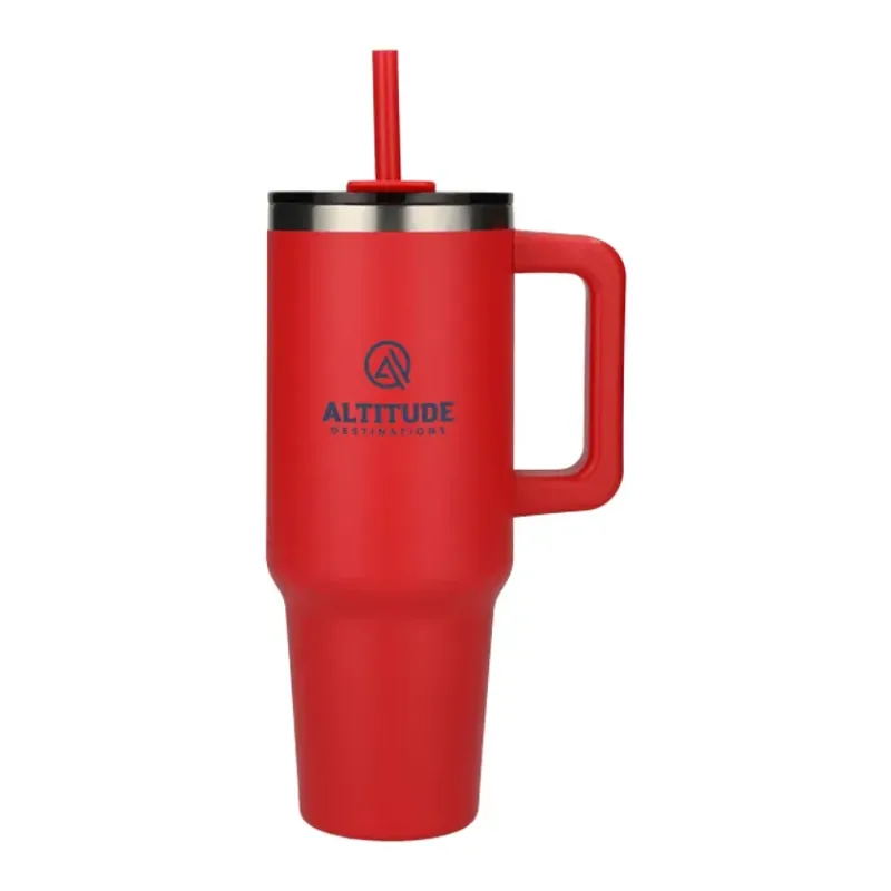 Pinnacle 40 oz Vacuum Insulated Eco-Friendly Travel Tumbler With Straw — view 33