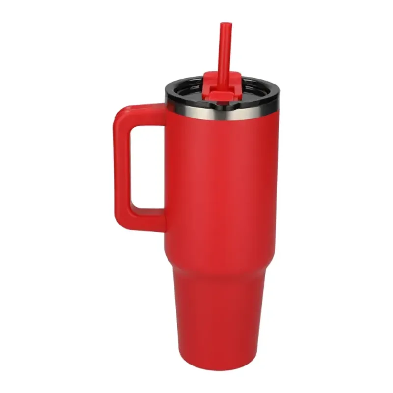 Pinnacle 40 oz Vacuum Insulated Eco-Friendly Travel Tumbler With Straw — view 34