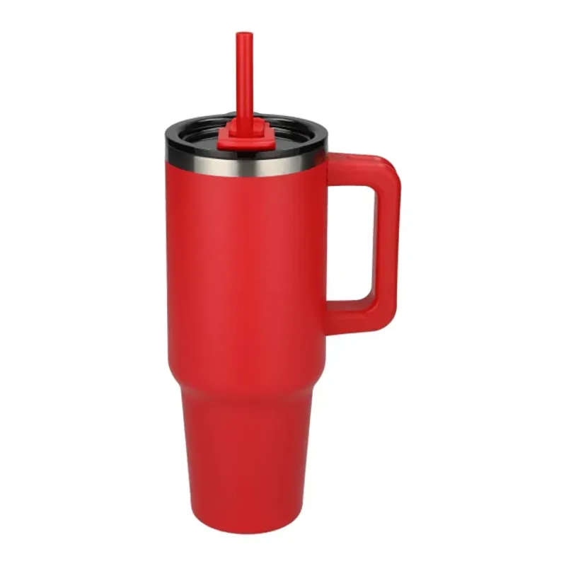 Pinnacle 40 oz Vacuum Insulated Eco-Friendly Travel Tumbler With Straw — view 36