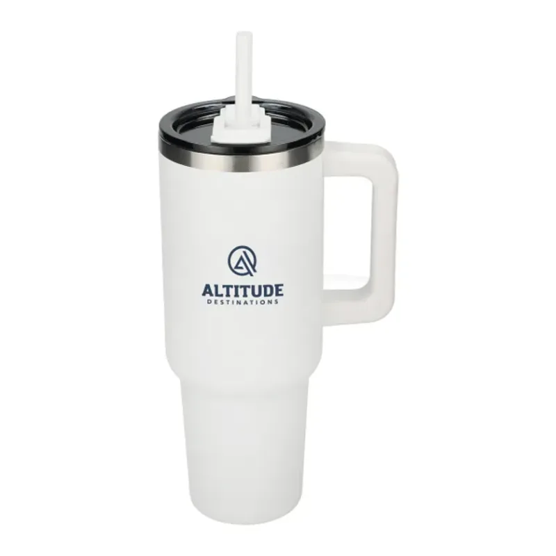 Pinnacle 40 oz Vacuum Insulated Eco-Friendly Travel Tumbler With Straw — view 52