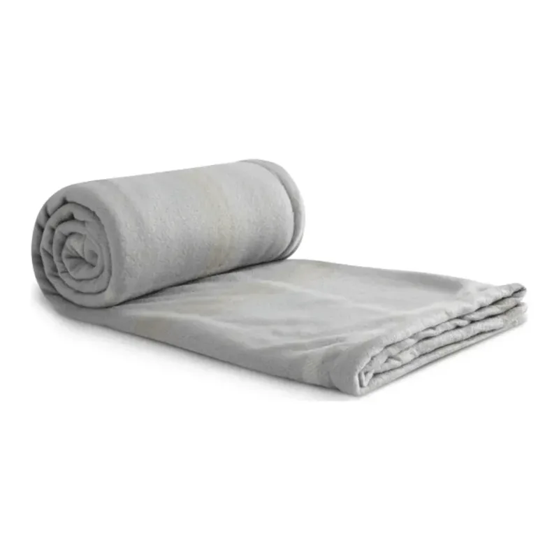 Custom Embroidered Plaid Fleece Sherpa Blanket - 50" x 60" — view 12