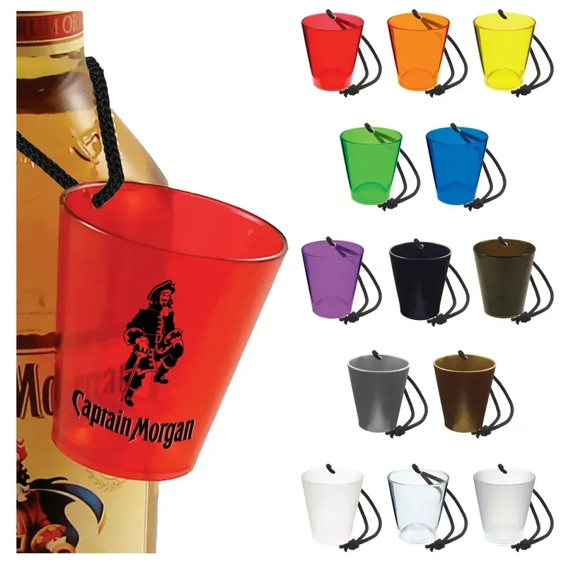 Plastic Bottle Neck Hanging Sidecar Shot Glass