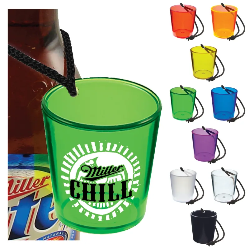 Plastic Bottle Neck Hanging Sidecar Shot Glass — view 15