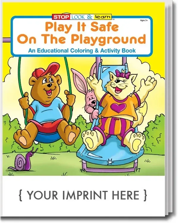 Play It Safe On The Playground Coloring Book