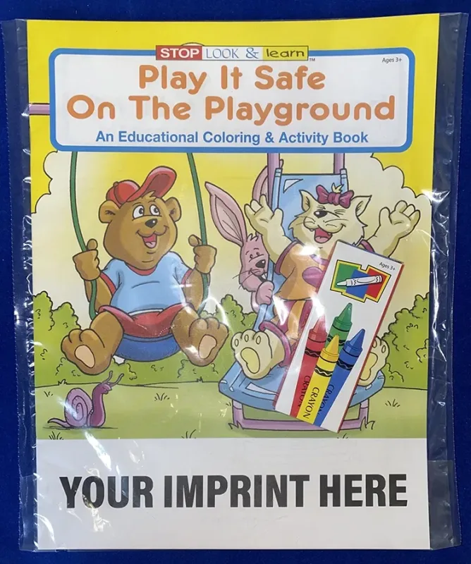 Play It Safe On The Playground Coloring Book — view 3