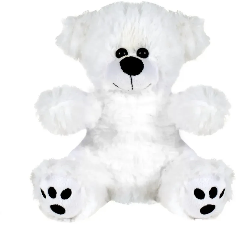 Plush Bear w/ Embroidered Paws and Hoodie — view 2