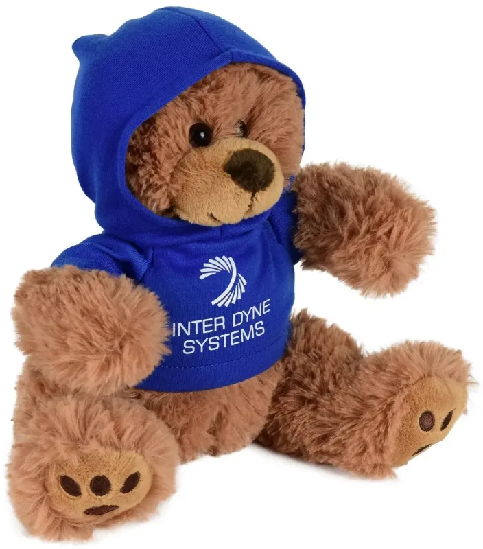 Plush Bear w/ Embroidered Paws and Hoodie — view 5