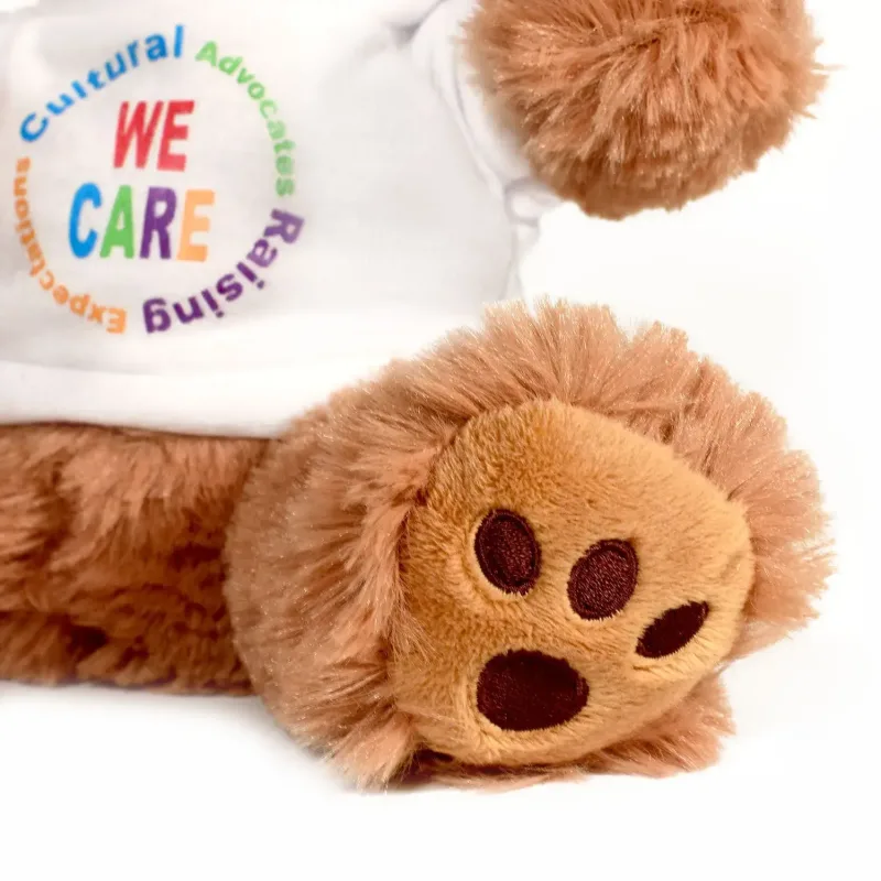 Plush Bear w/ Embroidered Paws and Hoodie — view 8