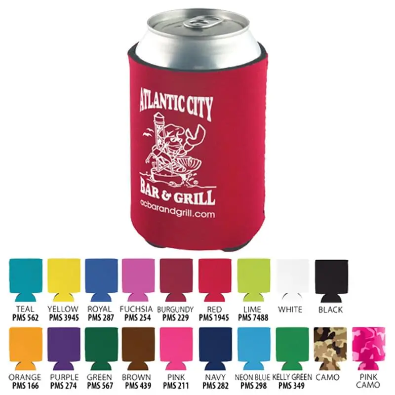 Pocket Can Coolie - 3 Side Imprint Included!