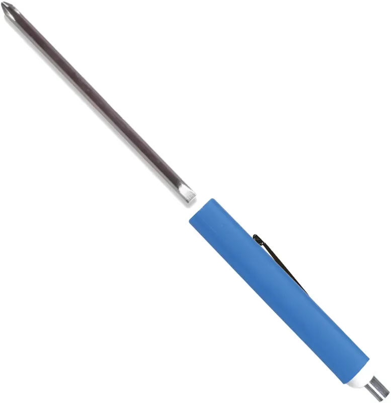 Custom Pocket Screwdriver Set with Reversible 1/8" Flat Tip #0 Phillips Blade and Magnet Top — view 12
