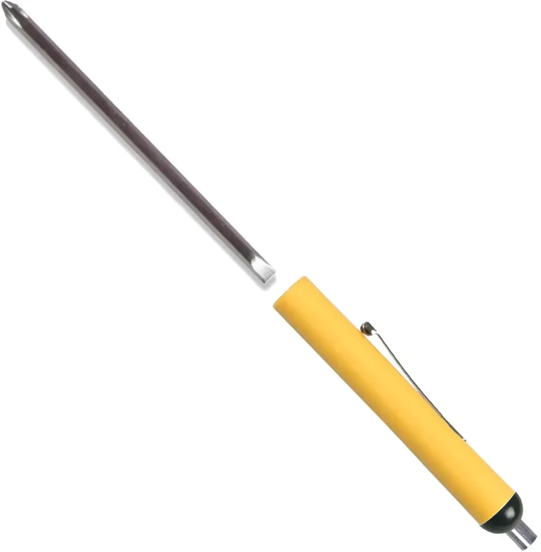 Custom Pocket Screwdriver Set with Reversible 1/8" Flat Tip #0 Phillips Blade and Magnet Top — view 13