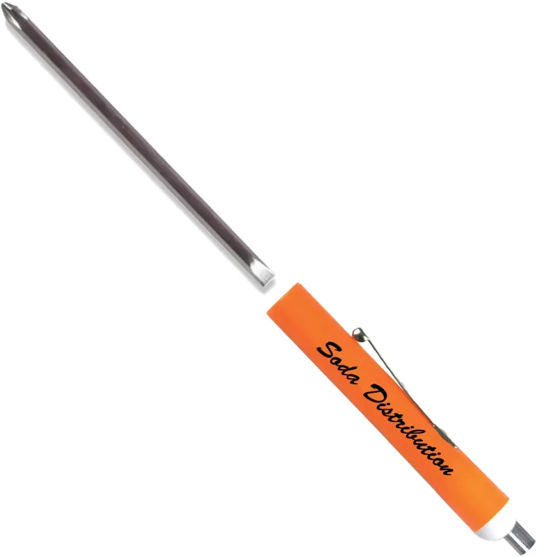 Custom Pocket Screwdriver Set with Reversible 1/8" Flat Tip #0 Phillips Blade and Magnet Top — view 5