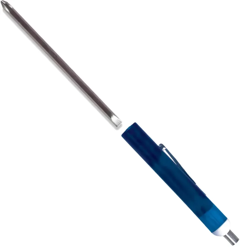 Custom Pocket Screwdriver Set with Reversible 1/8" Flat Tip #0 Phillips Blade and Magnet Top — view 7