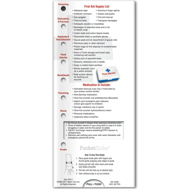 Pocket Slider - First Aid: Safety Tips — view 3