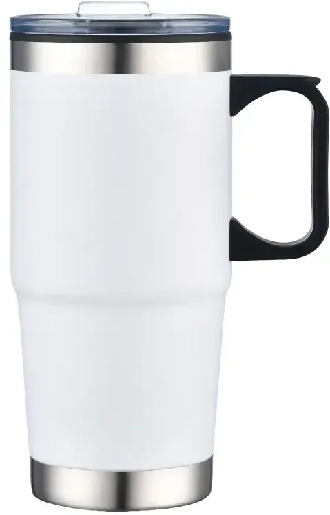 Personalized Polar Travel Mug - 24 oz. with Handle — view 2